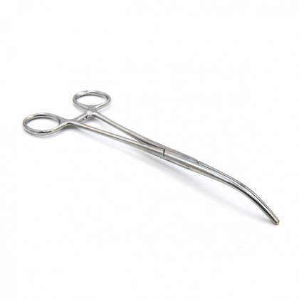 Зажим кровоостанавливающий, зубчатый, изогнутый №2, 205 мм. Surgiwell Фото товара Зажим кровоостанавливающий, зубчатый, изогнутый №2, 205 мм. Surgiwell