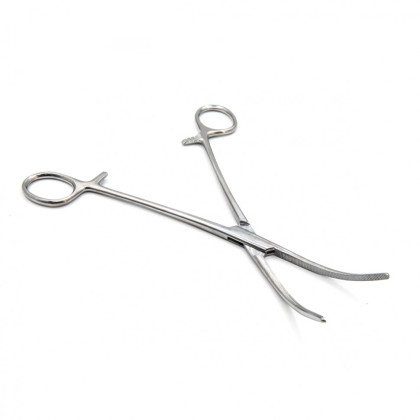 Зажим кровоостанавливающий, зубчатый, изогнутый №2, 205 мм. Surgiwell Фото товара Зажим кровоостанавливающий, зубчатый, изогнутый №2, 205 мм. Surgiwell