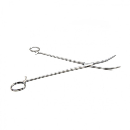 Зажим кровоостанавливающий, зубчатый, изогнутый №3, 285 мм. Surgiwell Фото товара Зажим кровоостанавливающий, зубчатый, изогнутый №3, 285 мм. Surgiwell