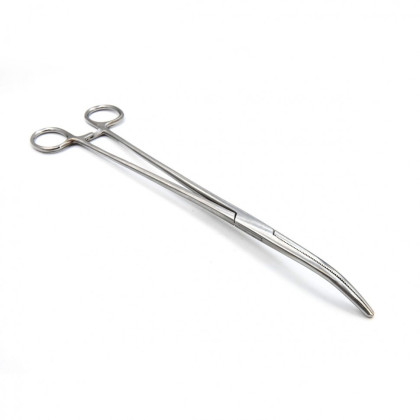 Зажим кровоостанавливающий, зубчатый, изогнутый №3, 285 мм. Surgiwell Фото товара Зажим кровоостанавливающий, зубчатый, изогнутый №3, 285 мм. Surgiwell