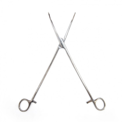 Зажим кровоостанавливающий, зубчатый, изогнутый №3, 285 мм. Surgiwell Фото товара Зажим кровоостанавливающий, зубчатый, изогнутый №3, 285 мм. Surgiwell