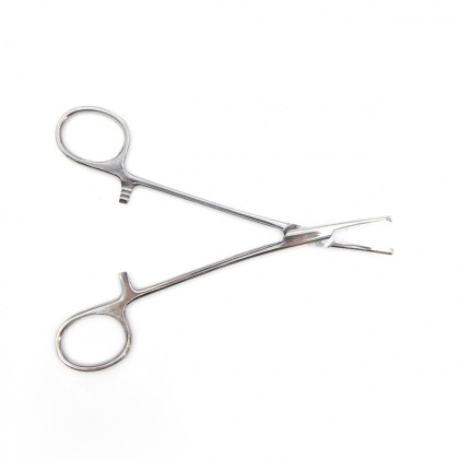 Зажим кровоостанавливливающий, одно- и двузубый, зубчатый, изогнутый №1, 155 мм. Surgiwell Фото товара Зажим кровоостанавливливающий, одно- и двузубый, зубчатый, изогнутый №1, 155 мм. Surgiwell