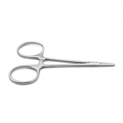 Фото товара Зажим медицинский BABY-MOSQUITO, кровоостанавливающий глазной, прямой с зубом, 84 мм (З-8р), МИЗТ