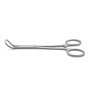 Фото товара Зажим медицинский BACKHAUS, с кремальерой для операционного белья, изогнутый, 150 мм (З-39р), МИЗТ