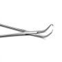 Фото товара Зажим медицинский BACKHAUS, с кремальерой для операционного белья, изогнутый, 150 мм (З-39р), МИЗТ