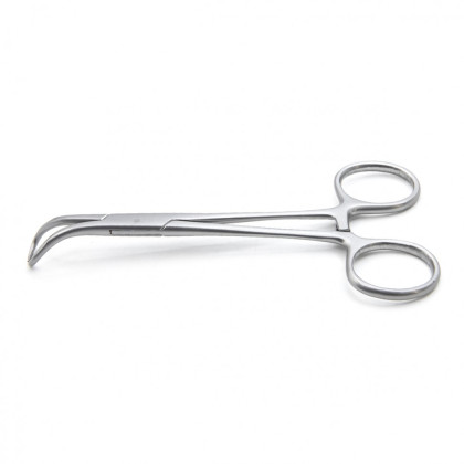 Фото товара Зажим медицинский BACKHAUS, с кремальерой, длина 130мм. (&З-39р), МИЗТ