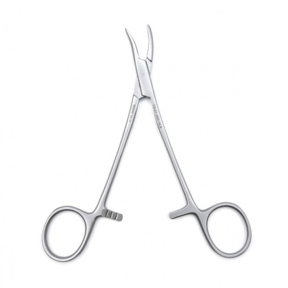 Фото товара Зажим медицинский DANDY, кровоостанавливающий нейрохирургический, изогнутый, 145 мм (З-17-2р), МИЗТ