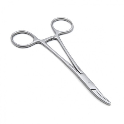 Фото товара Зажим медицинский DANDY, кровоостанавливающий нейрохирургический, изогнутый, 145 мм (З-17-2р), МИЗТ