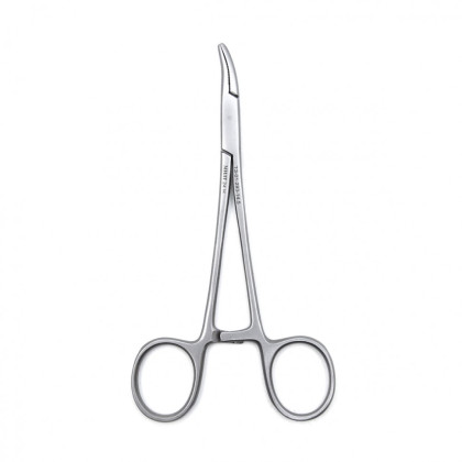 Фото товара Зажим медицинский DANDY, кровоостанавливающий нейрохирургический, изогнутый, 145 мм (З-17-2р), МИЗТ