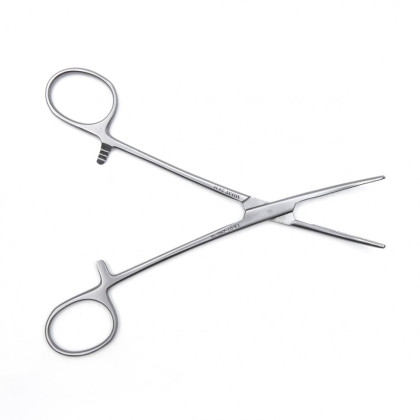 Фото товара Зажим медицинский DE BAKEY-RANKIN, кровоостанавливающий с атравматической нарезкой изогнутый, 160 мм (З-11-2р), МИЗТ