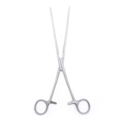 Фото товара Зажим медицинский DOYEN, кишечный эластичный, для взрослых, прямой, 235 мм (З-40-1р), МИЗТ