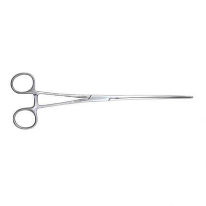 Фото товара Зажим медицинский DOYEN, кишечный эластичный,для взрослых, изогнутый, 230 мм (З-40-2р), МИЗТ