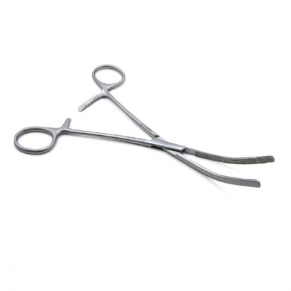 Фото товара Зажим медицинский DOYEN, кишечный эластичный,для детей, изогнутый, 170 мм (З-40-6р), МИЗТ