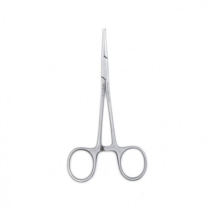 Фото товара Зажим медицинский HALSTED-MOSQUITO, кровоостанавливающий 1х2 зубый, зубчатый, для новорожденных, прямой, 125 мм (З-117р), МИЗТ