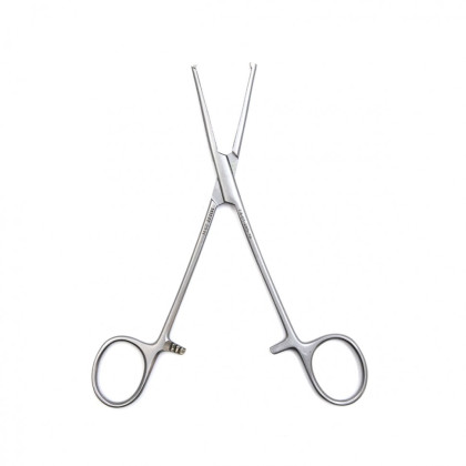 Фото товара Зажим медицинский KOCHER-OCHSNER, кровоостанавливающий 1х2 зубый, зубчатый, прямой, № 2, 160 мм (З-5р), МИЗТ