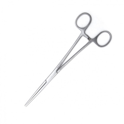 Фото товара Зажим медицинский KOCHER-OCHSNER, кровоостанавливающий 1х2 зубый, зубчатый, прямой, №3, 200 мм (З-31р), МИЗТ