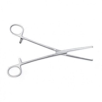 Фото товара Зажим медицинский KOCHER-OCHSNER, кровоостанавливающий 1х2 зубый, зубчатый, прямой, №3, 200 мм (З-31р), МИЗТ