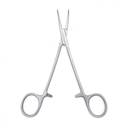 Фото товара Зажим медицинский MOSQUITO, кровоостанавливающий, изогнутый по плоскости, 155 мм (З-62-2р), МИЗТ