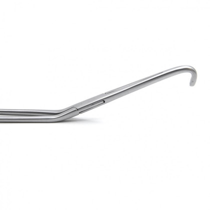 Фото товара Зажим медицинский NEGUS, кровоостанавливающий для глубоких полостей, изогнутый, № 3, 213,5 мм (З-95-3р), МИЗТ