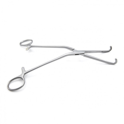 Фото товара Зажим медицинский NEGUS, кровоостанавливающий для глубоких полостей, изогнутый, № 3, 213,5 мм (З-95-3р), МИЗТ