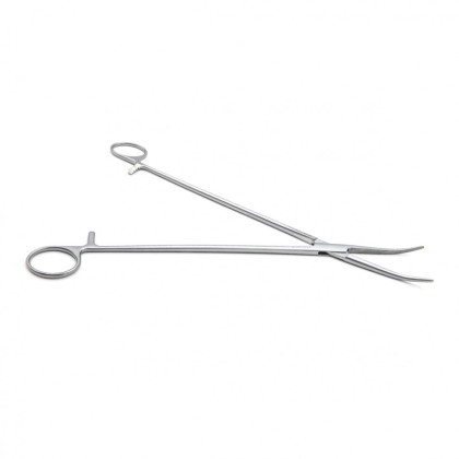 Фото товара Зажим медицинский PEAN, кровоостанавливающий зубчатый, изогнутый, № 3, 270 мм (З-42р), МИЗТ