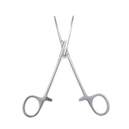 Фото товара Зажим медицинский ROCHESTER-PEAN, кровоостанавливающий зубчатый, изогнутый № 1, 158 мм (З-53р), МИЗТ