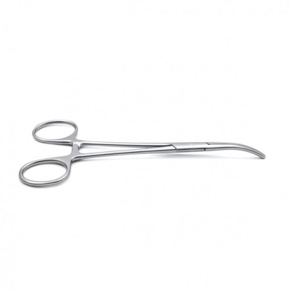 Фото товара Зажим медицинский ROCHESTER-PEAN, кровоостанавливающий зубчатый, изогнутый № 1, 158 мм (З-53р), МИЗТ