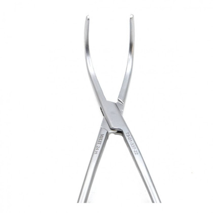 Фото товара Зажим медицинский, Диссектор OVERHOLT-MARTIN, с изогнутыми ручками, с кремальерой,.№3, 220 мм (Д-34р), МИЗТ