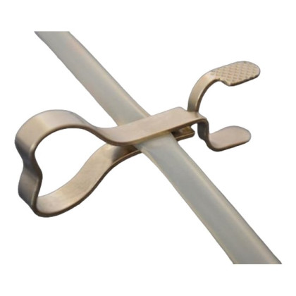 Зажим металл. пружинящий для пережатия резин. и др. трубок Фото товара Зажим металл. пружинящий для пережатия резин. и др. трубок