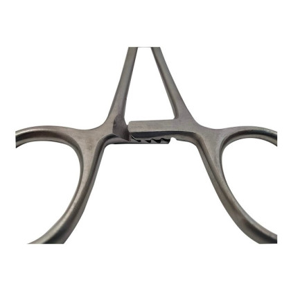 Зажим с крем для прикрепления белья к брюшине 200 мм Surgicon Фото товара Зажим с крем для прикрепления белья к брюшине 200 мм Surgicon