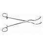 Зажим с кремальерой для ушка сердца №1 изогнутый, 260 мм Фото товара Зажим с кремальерой для ушка сердца №1 изогнутый, 260 мм