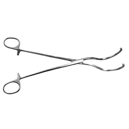 Зажим с кремольерой для операционного белья Фото товара Зажим с кремольерой для операционного белья