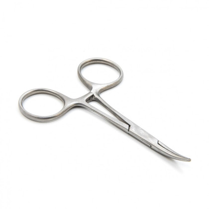 Зажим сосудистый изогнутый, 100 мм. Surgiwell Фото товара Зажим сосудистый изогнутый, 100 мм. Surgiwell