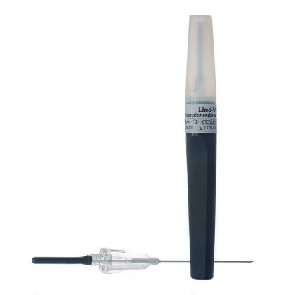 Фото товара Игла двусторонняя для забора крови с визуальной камерой Lind-Vac 0,7 мм х 25 мм (22G х1''), 50 шт/уп