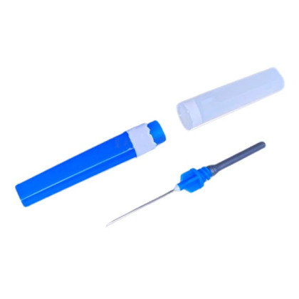 Фото товара Игла одноразовая двусторонняя стерильная для взятия крови 0,6х38мм (23G 1 1/2") Rustech, 100 шт/уп