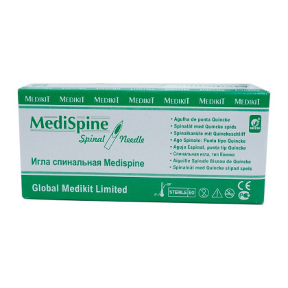 Фото товара Игла спинальная (тип Квинке) G19 Medispine, 25 шт/уп