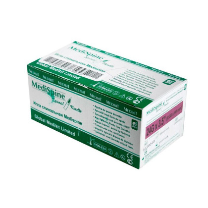 Фото товара Игла спинальная INEKTA (тип Квинке) G24 Medispine, 25 шт