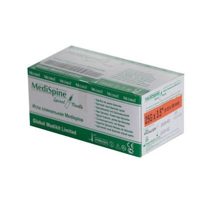 Фото товара Игла спинальная INEKTA (тип Квинке) G25 Medispine, 25 шт