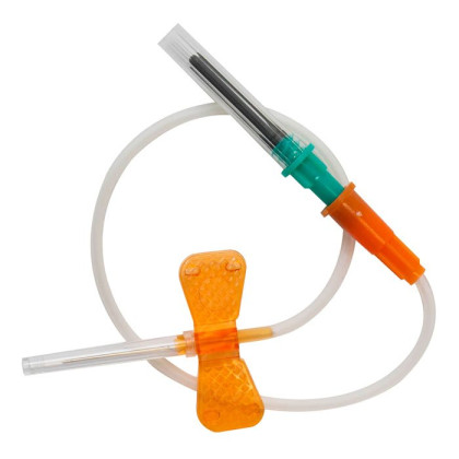 Игла-бабочка Lind-Vac 25G x 3/4'' x 7'' 0.5мм х 19 мм, длина трубки 19 см, с гибким катетером и люэр-адаптером, 100 шт/уп Фото товара Игла-бабочка Lind-Vac 25G x 3/4'' x 7'' 0.5мм х 19 мм, длина трубки 19 см, с гибким катетером и люэр-адаптером, 100 шт/уп