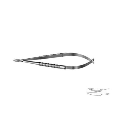 Иглодержатель по Барракеру, изогнутый 115 мм H-2104 ПТО Медтехника Фото товара Иглодержатель по Барракеру, изогнутый 115 мм H-2104 ПТО Медтехника