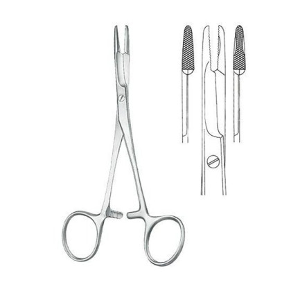 Фото товара Иглодержатель-ножницы по OLSEN-HEGAR (Олсен-Гегару) прямой, 14 см KLS Martin