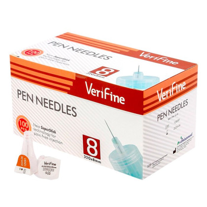 Фото товара Иглы Verifine 32G (0,23 х 8,0мм) № 100