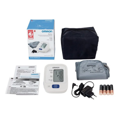 Фото товара Измеритель артериального давления и частоты пульса автоматический OMRON M2 Eco (ARU) с адаптером