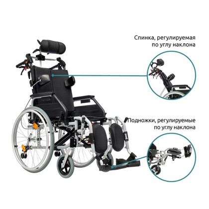 Инвалидная кресло-коляска механическая Ortonica Comfort 400 Фото товара Инвалидная кресло-коляска механическая Ortonica Comfort 400