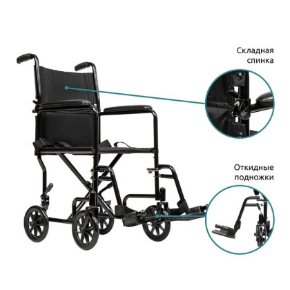 Фото товара Инвалидная кресло-коляска механическая Ortonica Escort 100