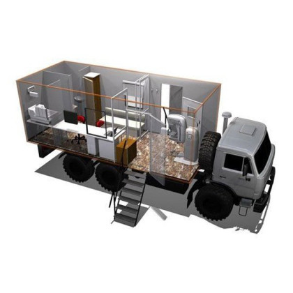 Кабинет рентгенографический подвижной с аппаратом рентгенографическим цифровым универсальным на базе КАМАЗ-43118 Фото товара Кабинет рентгенографический подвижной с аппаратом рентгенографическим цифровым универсальным на базе КАМАЗ-43118