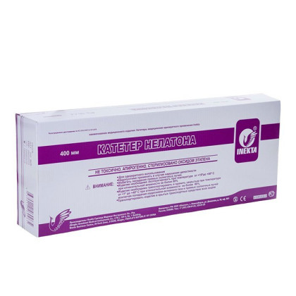 Катетер Нелатон INEKTA CH08 40см, 100 шт/уп Фото товара Катетер Нелатон INEKTA CH08 40см, 100 шт/уп