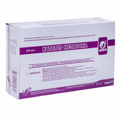 Катетер Нелатон женский INEKTA CH06 20 см, 100 шт/уп Фото товара Катетер Нелатон женский INEKTA CH06 20 см, 100 шт/уп