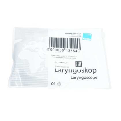 Клинок Miller №00 F. O. со сменным световодом в ларингоскоп KaWe Фото товара Клинок Miller №00 F. O. со сменным световодом в ларингоскоп KaWe