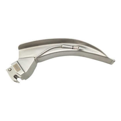 Клинок Polio Macintosh №3 С изогнутый для сложных интубаций KaWe Фото товара Клинок Polio Macintosh №3 С изогнутый для сложных интубаций KaWe